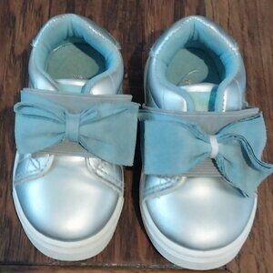 Comphies Baby Toddler Shoes Size 5 Unisex Light Blue and Bow